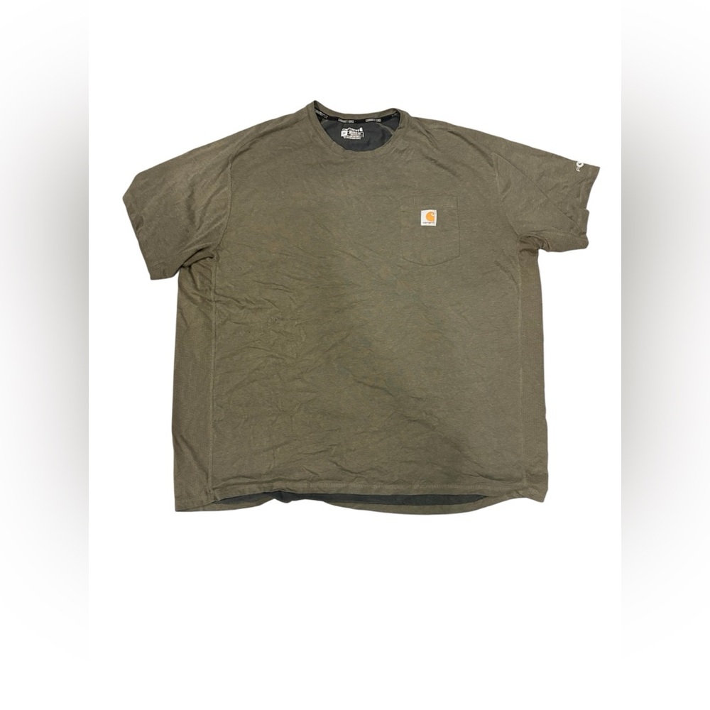 Carhartt Olive Crewneck Short Sleeve Pocket Tee
